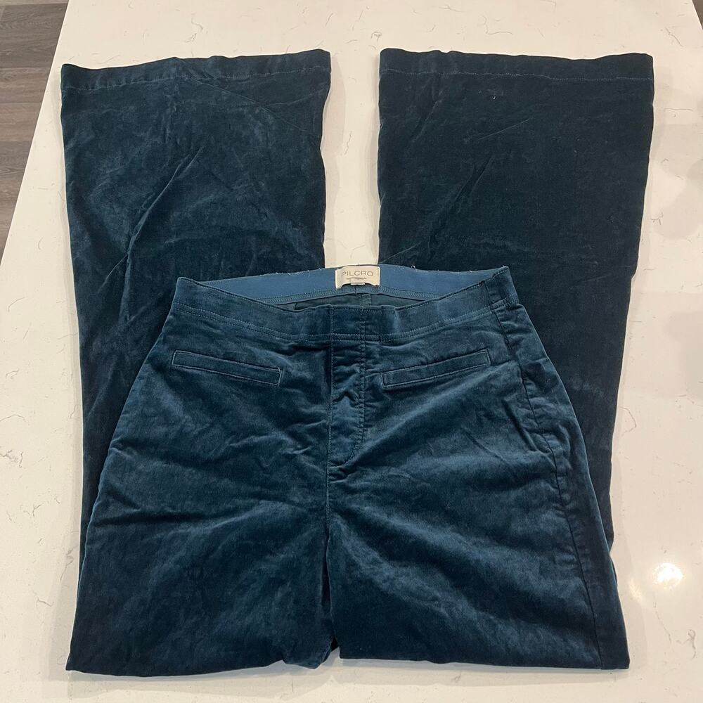Anthropologie Pilcro Pull-On Retro Flare Velvet Jeans Pants Size 27 - Picture 4 of 12